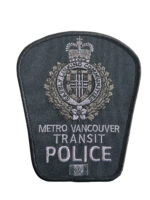 Canadian Metro Vancouver British Columbia Subdued ETF Police Patch
