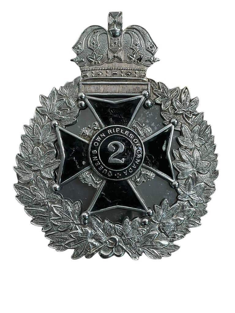 Canadian Queen's Own Rifles of Canada QOR Officers Cross Belt Plate Canadian Queen's Own Rifles of Canada QOR Officers Cross Belt Plate