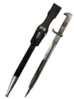 WW2 German Police Bayonet With Scabbard Maker Alexander Coppel Matching Numbers