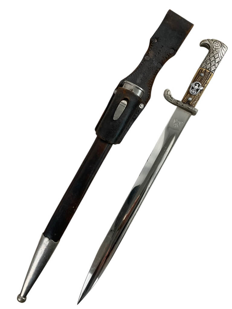 WW2 German Police Bayonet With Scabbard Maker Alexander Coppel Matching Numbers WW2 German Police Bayonet With Scabbard Maker Alexander Coppel Matching Numbers