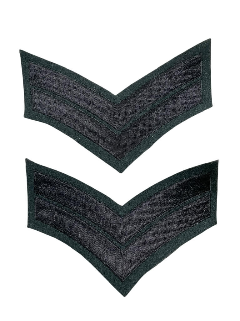 Canadian Army Royal Winnipeg Rifles Corporal Rank Insignia Pair Canadian Army Royal Winnipeg Rifles Corporal Rank Insignia Pair