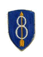 WW2 US 8th Infantry Division SSI Shoulder Sleeve Insignia WW2 US 8th Infantry Division SSI Shoulder Sleeve Insignia