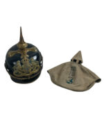 WW1 Imperial German Bavarian Reserve Officers Pickelhaube With Field Cover