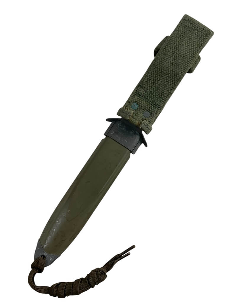 US Army M1 Carbine Bayonet and Scabbard M4 in M8 Scabbard US Army M1 Carbine Bayonet and Scabbard M4 in M8 Scabbard