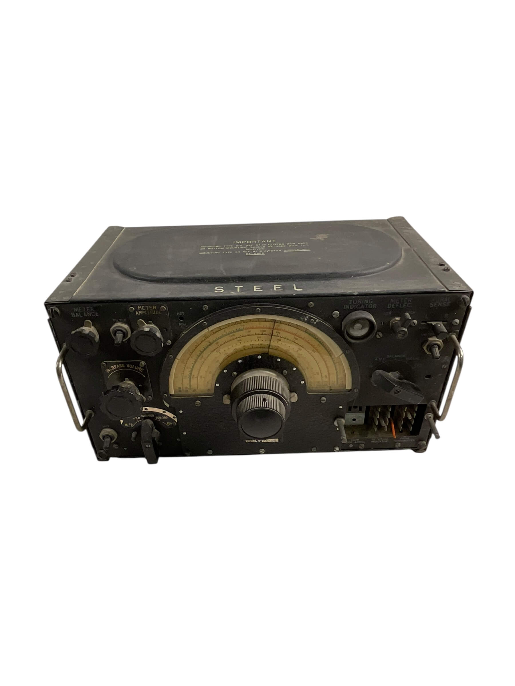 WW2 British RAF Radio Receiver Type 1155A In Transit Box WW2 British RAF Radio Receiver Type 1155A In Transit Box