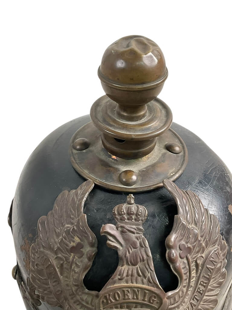 WW1 Imperial German Fusilier Artillery Regiment No 1 Pickelhaube WW1 Imperial German Fusilier Artillery Regiment No 1 Pickelhaube