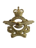 Canadian Forces RCAF Brass Cap Badge for Peak Cap Hat