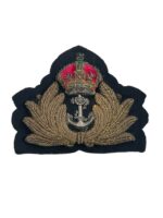 WW2 British RN Navy Officers Cap Badge Bullion Wire 2 WW2 British RN Navy Officers Cap Badge Bullion Wire 2