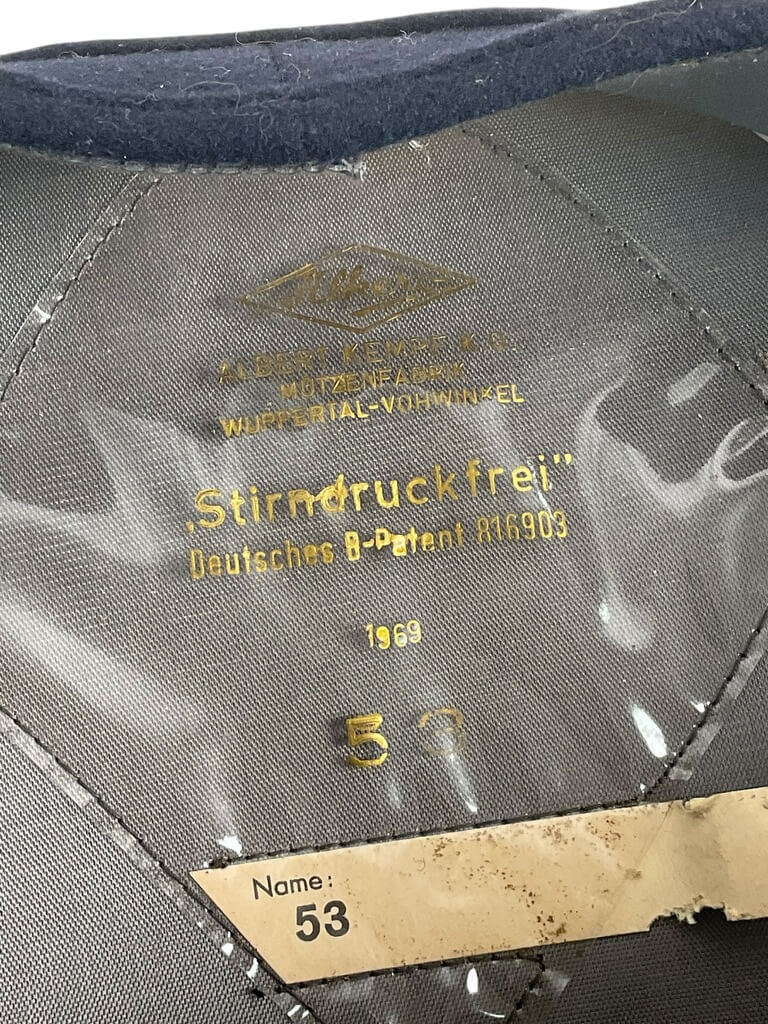 German Police Peak Cap Hat Size 53 German Police Peak Cap Hat Size 53