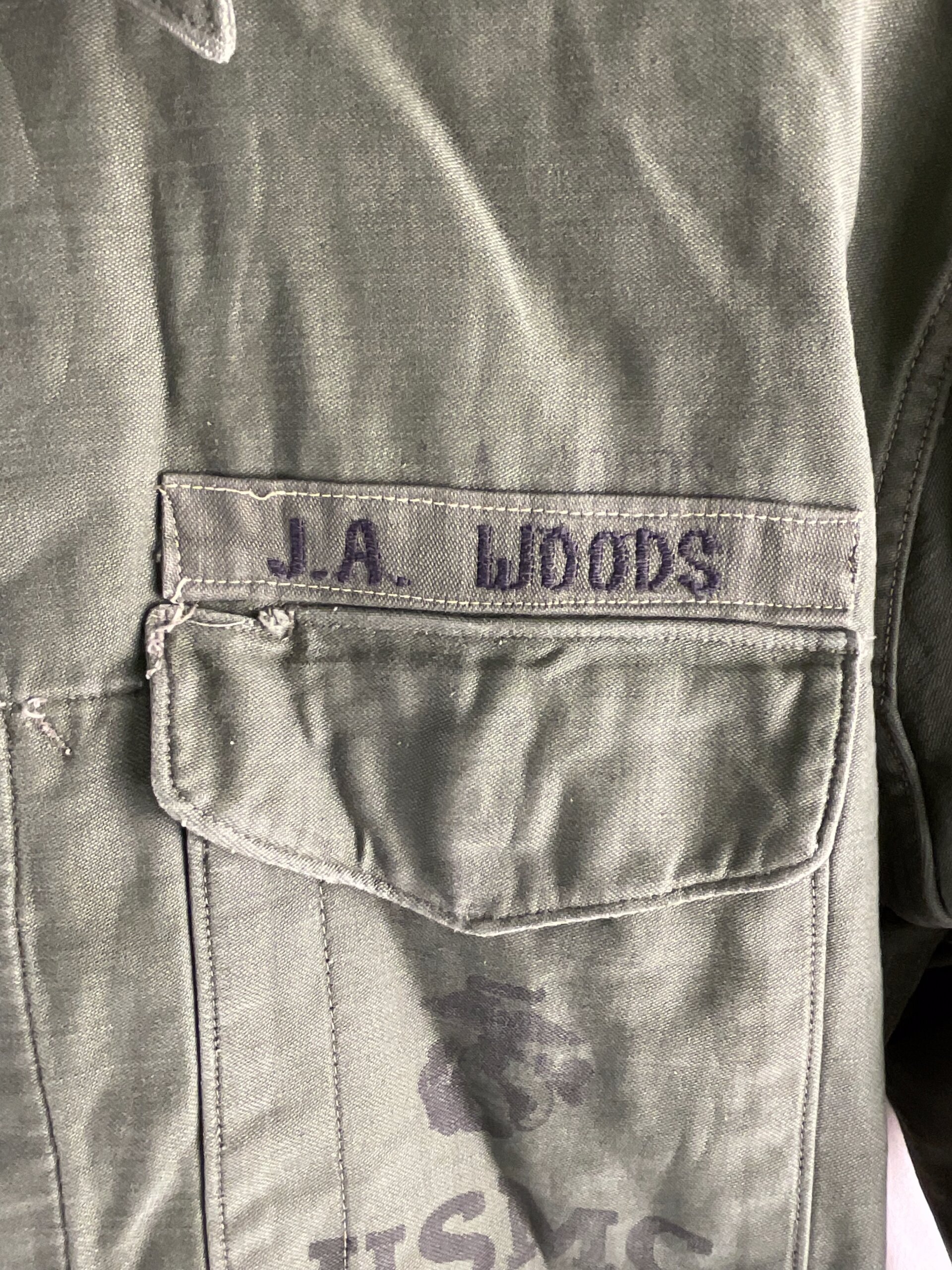 US USMC Named Cotton Shirt US USMC Named Cotton Shirt