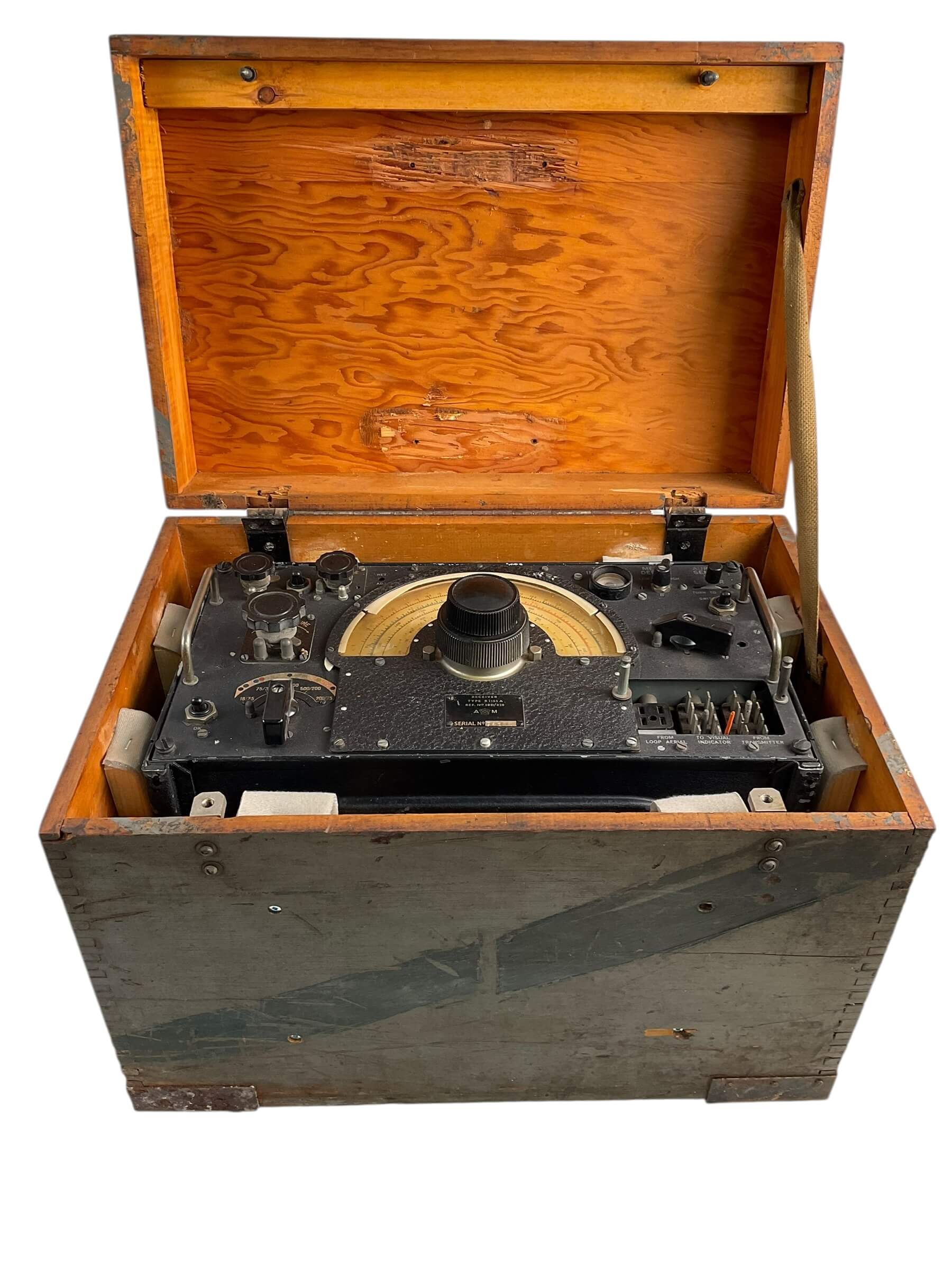 WW2 British RAF Radio Receiver Type 1155A In Transit Box WW2 British RAF Radio Receiver Type 1155A In Transit Box