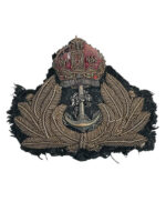 WW2 British RN Navy Officers Bullion Wire Cap Badge WW2 British RN Navy Officers Bullion Wire Cap Badge