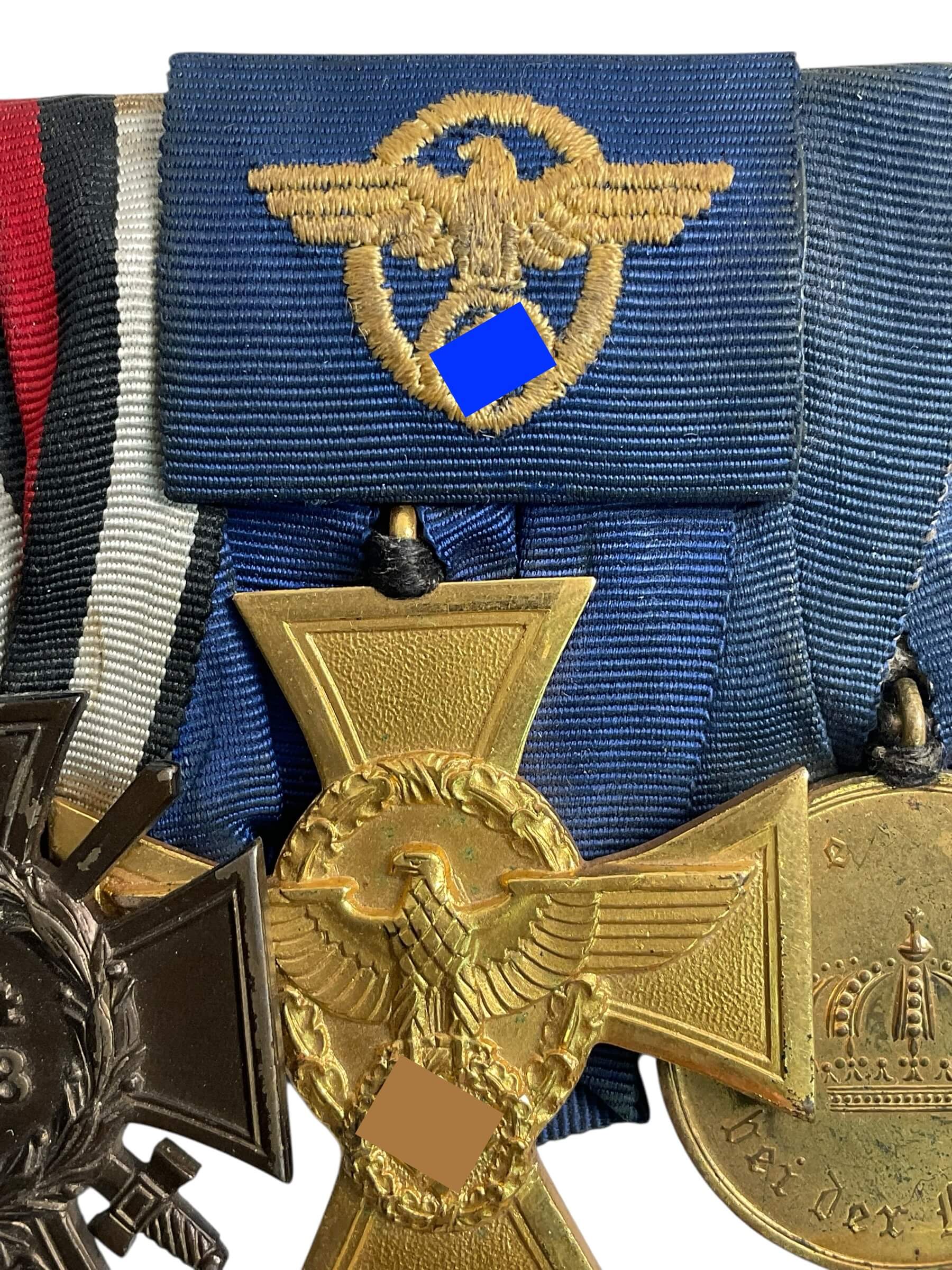 WW1 WW2 German Police Long Service Medal Grouping WW1 WW2 German Police Long Service Medal Grouping