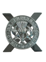 British 52nd Lowland Volunteers Staybright Cap Badge