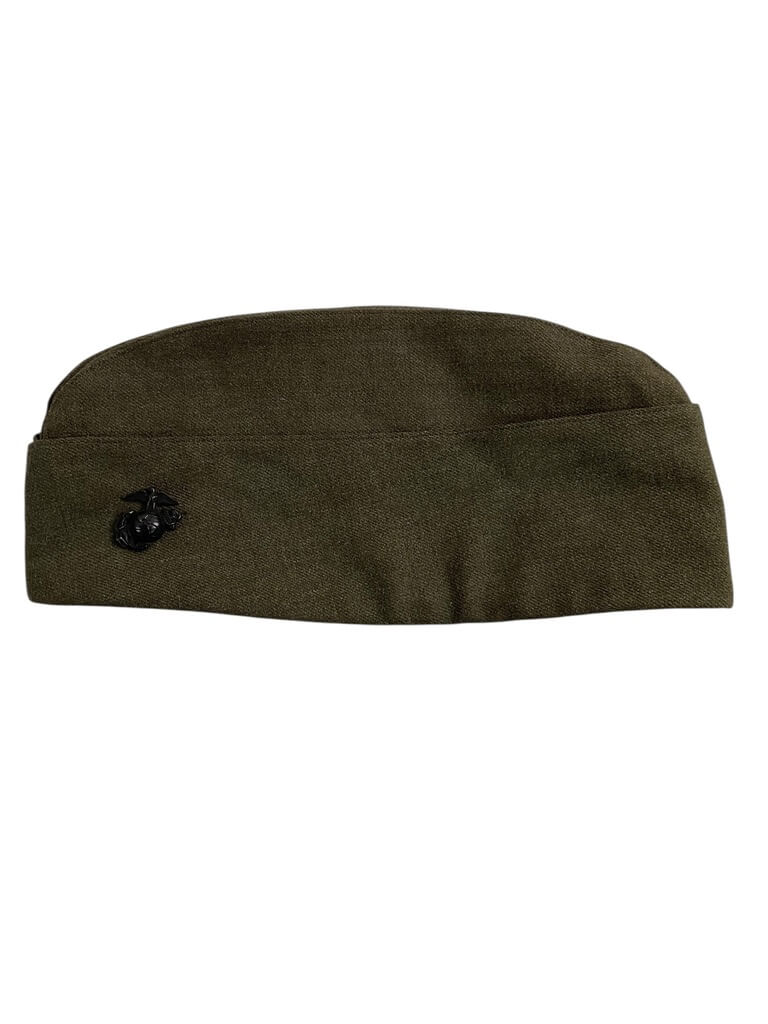 US USMC Green Garrison Cap Size 6 7/8 Dated 1968 US USMC Green Garrison Cap Size 6 7/8 Dated 1968
