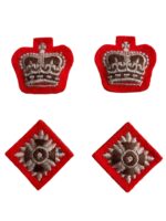 Canadian Army Infantry Lieutenant Colonel Rank Insignia Pair Crowns and Pips Set