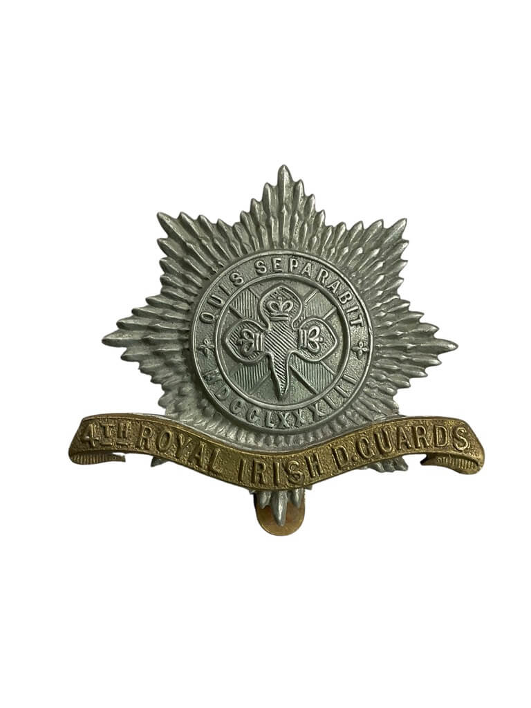 WW1 British BEF 4th Royal Irish Dragoon Guards Cap Badge WW1 British BEF 4th Royal Irish Dragoon Guards Cap Badge