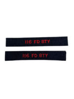 Canadian Forces 116th Field Battery RCA Shoulder Titles Insignia Pair