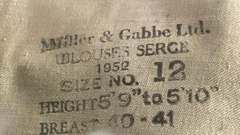 Canadian Army Korean War Signals Officers Battledress Jacket and Pants Canadian Army Korean War Signals Officers Battledress Jacket and Pants