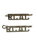 Canadian RCAC Armoured Corps Shoulder Titles Insignia Pair