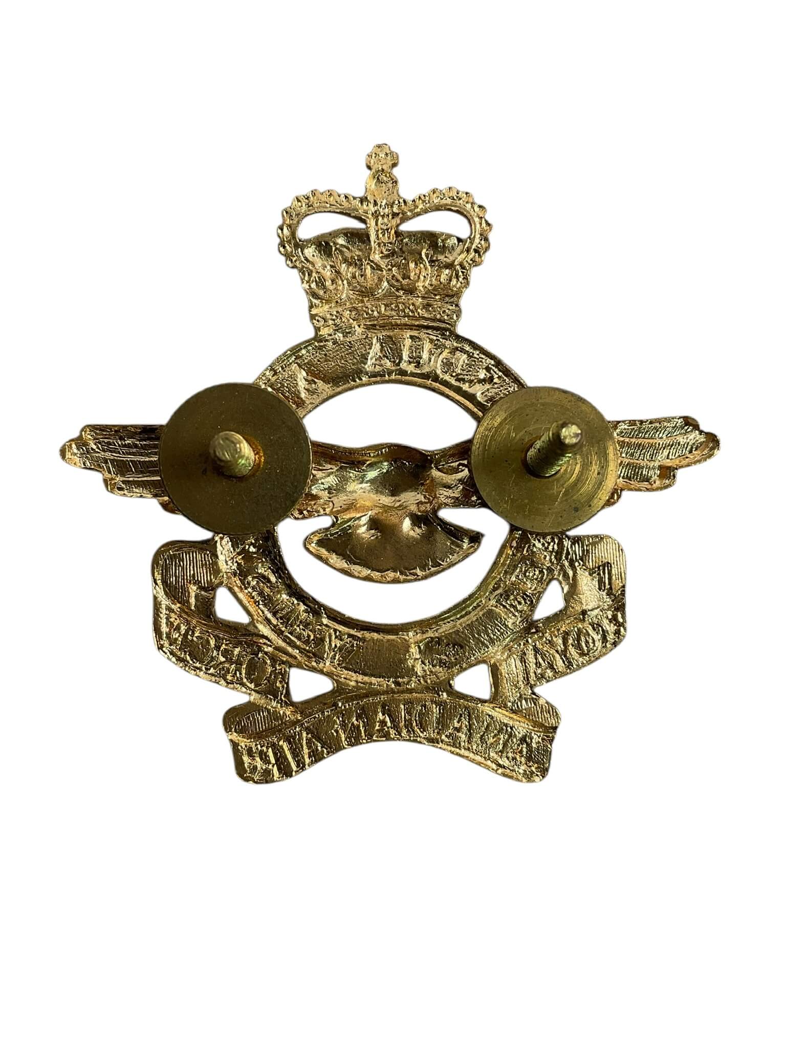 Canadian Forces RCAF Brass Cap Badge for Peak Cap Hat Canadian Forces RCAF Brass Cap Badge for Peak Cap Hat