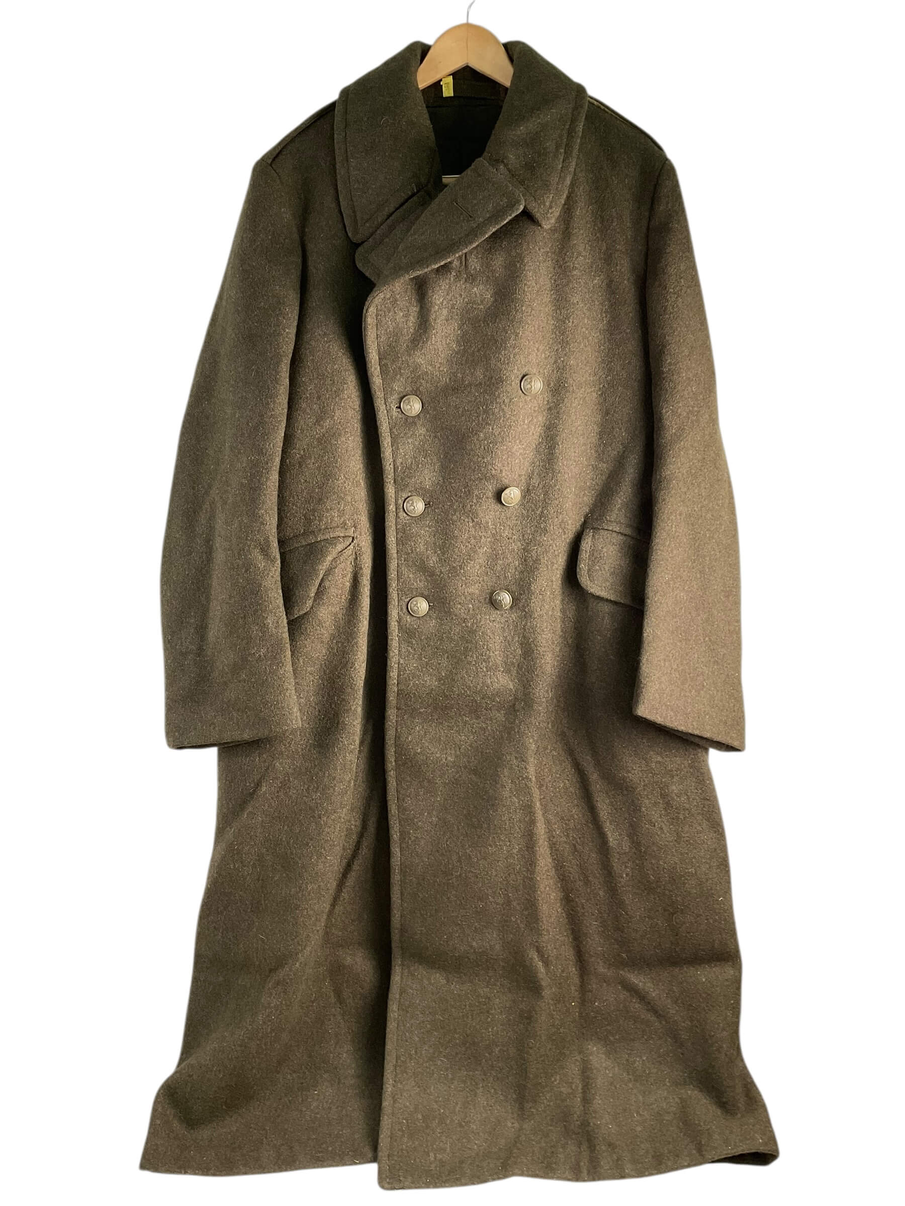 WW2 Canadian Army Greatcoat Dated 1942 Size 12 With Norwegian Buttons Maker Eatons WW2 Canadian Army Greatcoat Dated 1942 Size 12 With Norwegian Buttons Maker Eatons