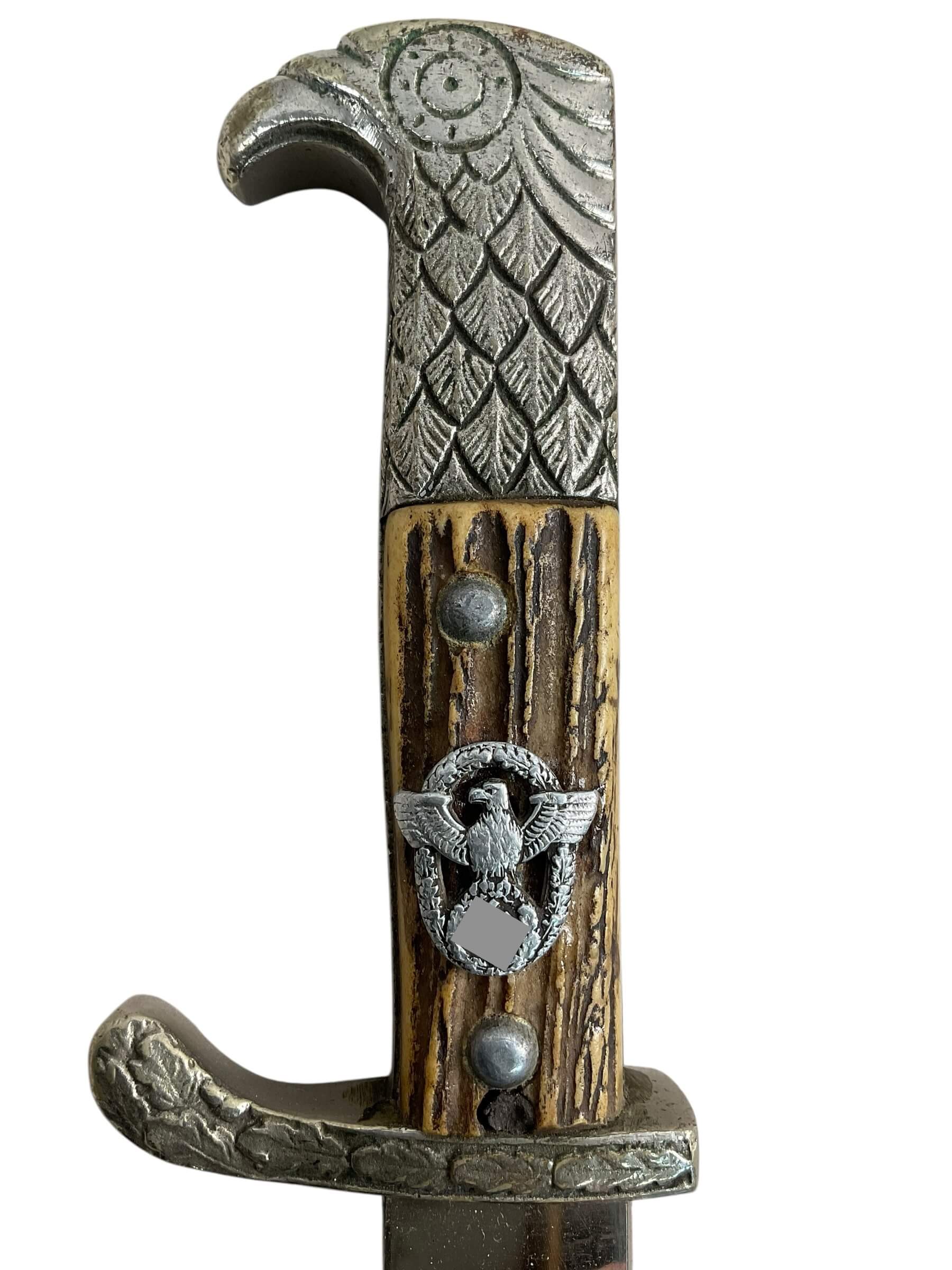 WW2 German Police Bayonet With Scabbard Maker Alexander Coppel Matching Numbers WW2 German Police Bayonet With Scabbard Maker Alexander Coppel Matching Numbers