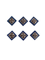 Canadian Army Captain's Rank Green Pips Dental Corps Set of 6 Canadian Army Captain's Rank Green Pips Dental Corps Set of 6