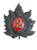 Canadian Queen's Own Rifles of Canada QOR Shako Cap Badge