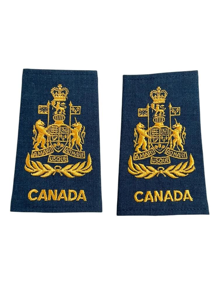 Canadian Forces RCAF Formation Chief Warrant Officer Rank Slip-Ons Insignia Pair 2 Canadian Forces RCAF Formation Chief Warrant Officer Rank Slip-Ons Insignia Pair 2