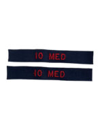 Canadian Forces 10th Medium Regiment RCA 10 MED Shoulder Titles Insignia Pair