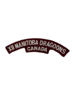 Canadian 12th Manitoba Dragoons Canada Shoulder Title Insignia Single