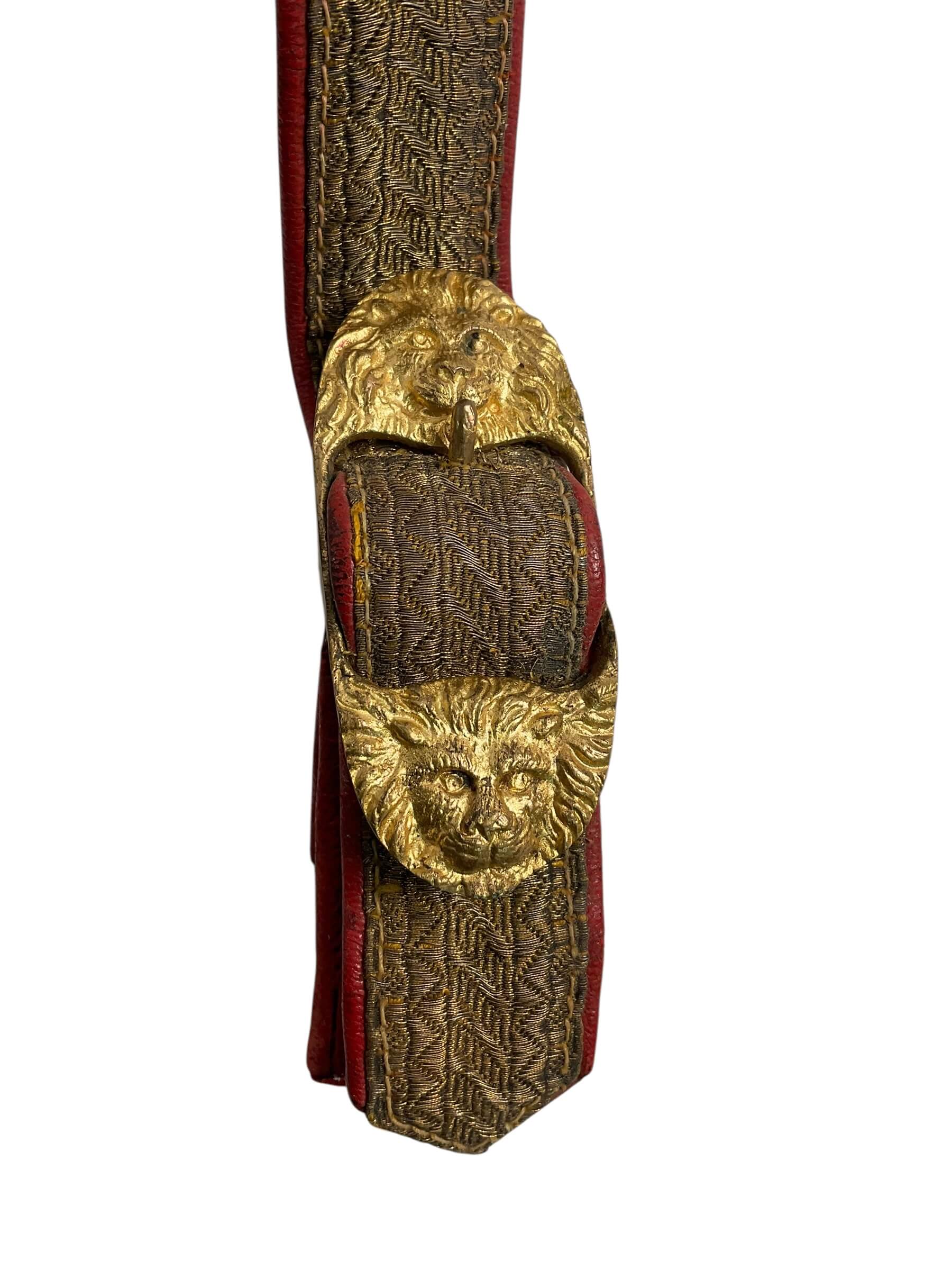 British Canadian Officers Under Tunic Sword Belt With Straps British Canadian Officers Under Tunic Sword Belt With Straps