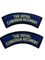 The Royal Canadian Regiment Shoulder Titles Insignia Pair