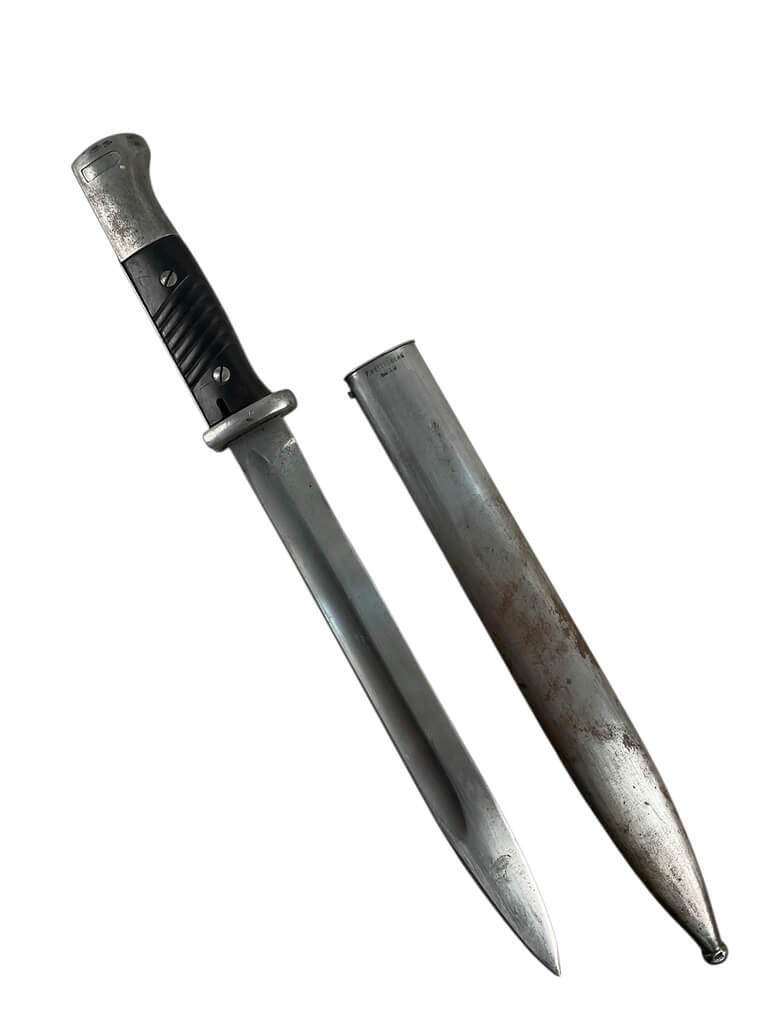 WW2 German K98 Bayonet With Scabbard Matching Numbers Maker P. Weyersberg WW2 German K98 Bayonet With Scabbard Matching Numbers Maker P. Weyersberg