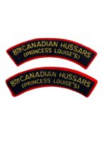 8th Canadian Hussars Princess Louise's Shoulder Titles Insignia Pair