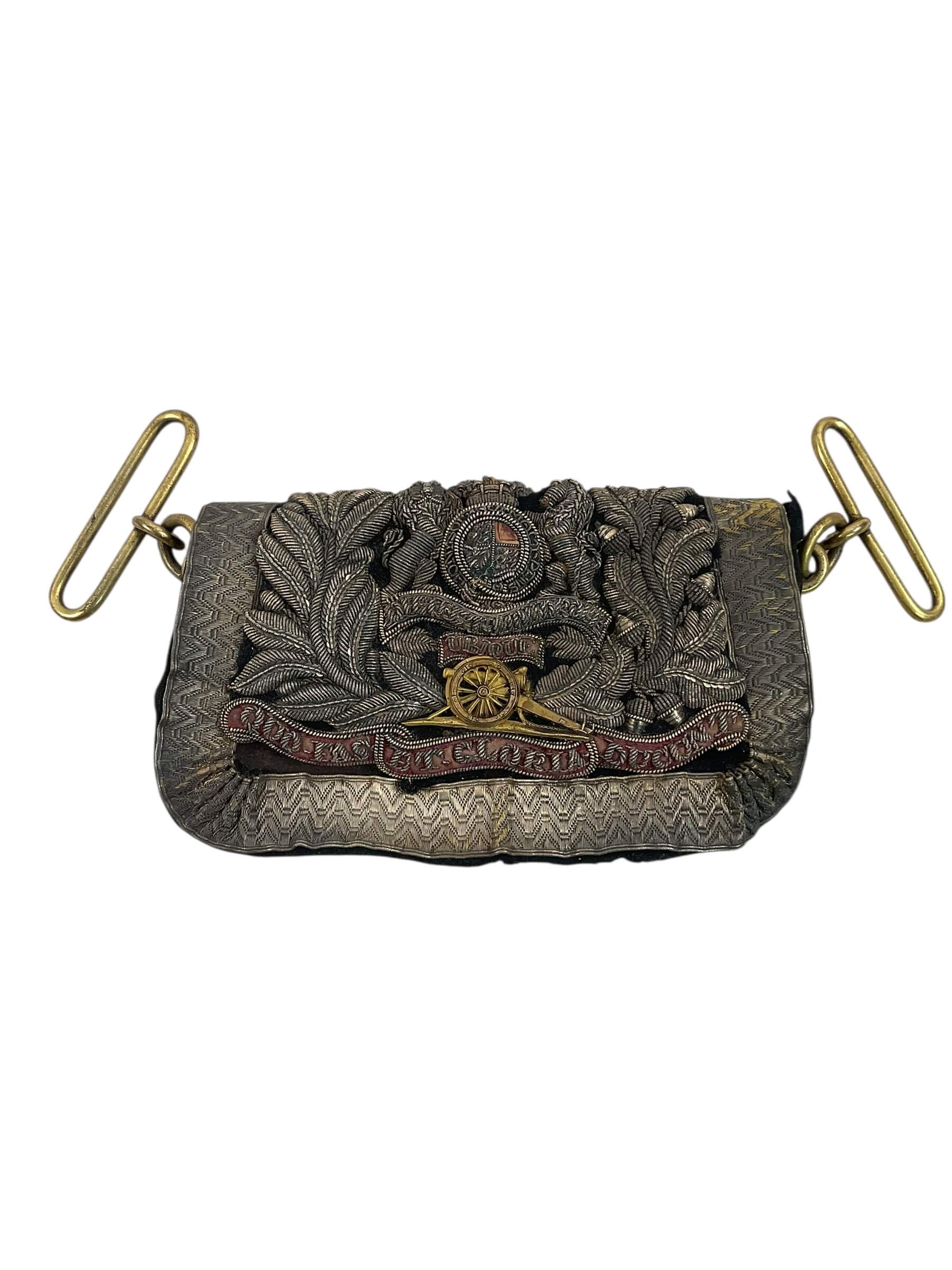 British Victorian Royal Artillery Volunteer Officers Cross Pouch Full Dress British Victorian Royal Artillery Volunteer Officers Cross Pouch Full Dress