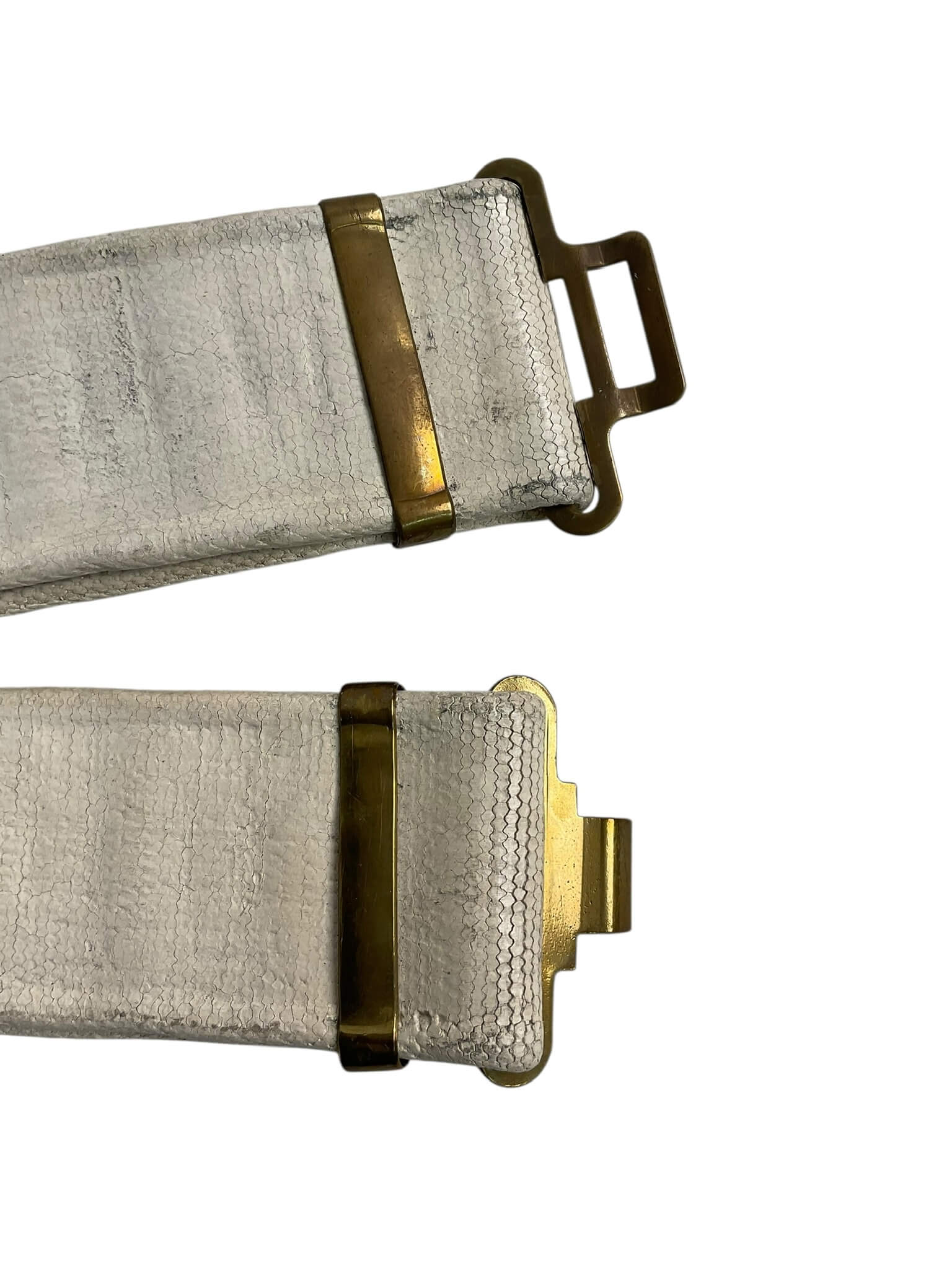 WW2 Canadian P37 Web Belt MP White Blanco WW2 Canadian P37 Web Belt MP White Blanco