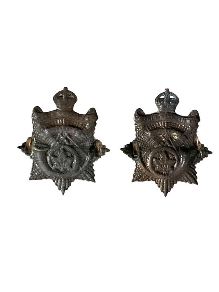 WW2 Canadian Halifax Rifles Regiment Collars Insignia Pair WW2 Canadian Halifax Rifles Regiment Collars Insignia Pair
