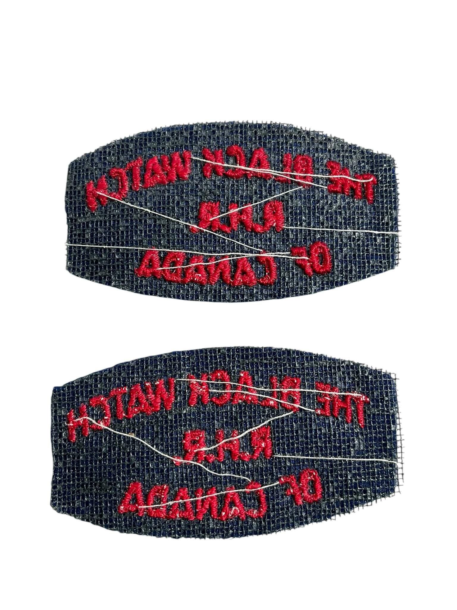 Canadian The Black Watch RHR of Canada Shoulder Titles Insignia Pair Canadian The Black Watch RHR of Canada Shoulder Titles Insignia Pair