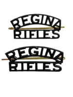 Canadian Regina Rifles Shoulder Titles Insignia Pair
