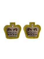 Canadian Army Majors Rank Cavalry Yellow Insignia Pair
