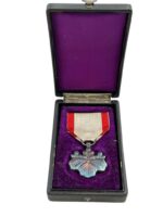 WW2 Japanese Order of the Rising Sun 6th Class Full Size Medal In Case WW2 Japanese Order of the Rising Sun 6th Class Full Size Medal In Case