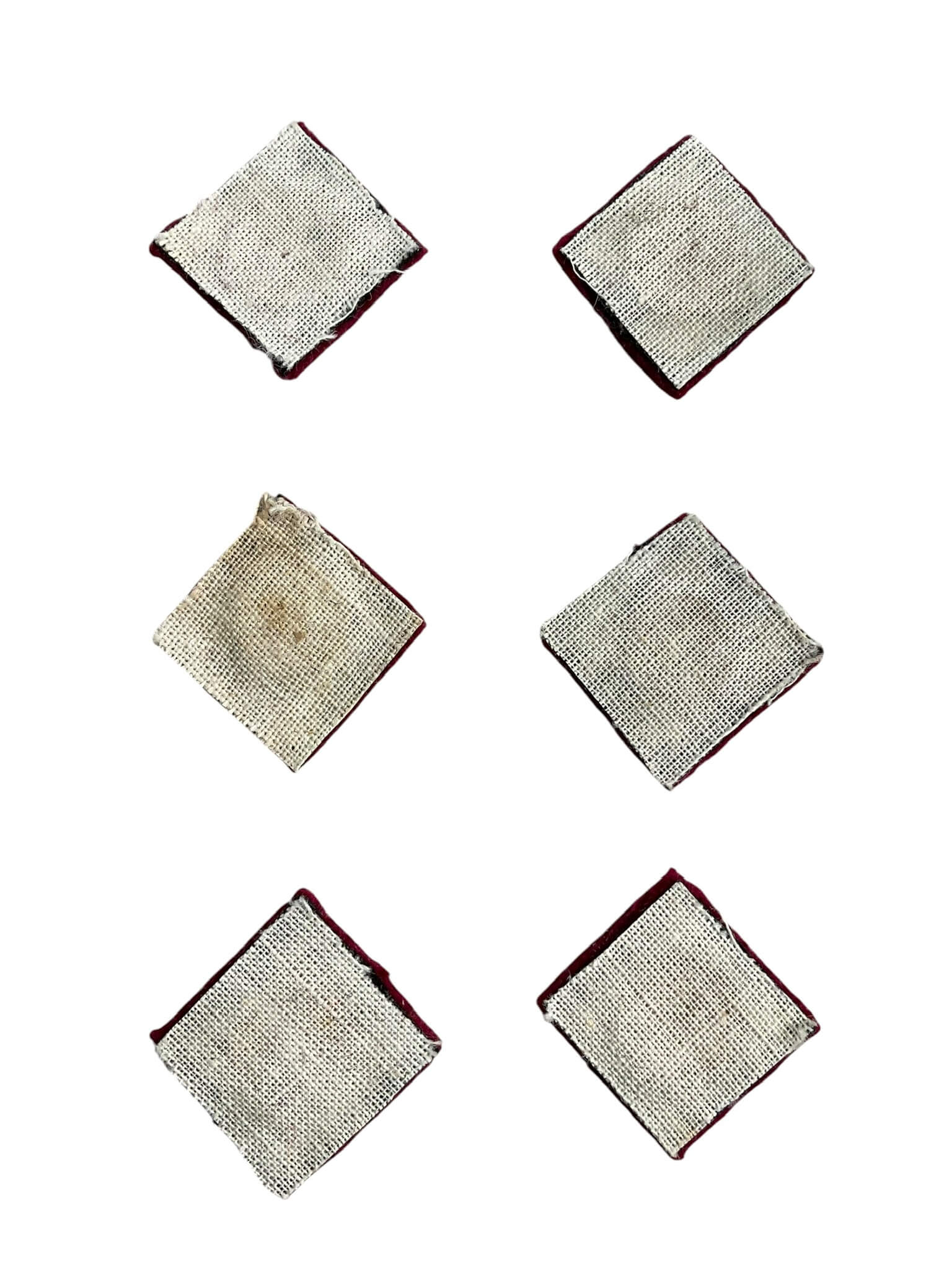 Canadian Army Captain’s Rank Maroon Pips Nursing Sister Set of 6 Canadian Army Captain’s Rank Maroon Pips Nursing Sister Set of 6