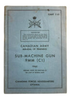 Canadian Army Sub-Machine Gun 9mm (C1) 1960 Used Softcover Reference Book Canadian Army Sub-Machine Gun 9mm (C1) 1960 Used Softcover Reference Book