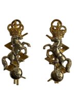 Royal Canadian Electrical Mechanical Engineers RCEME Collars Insignia Pair