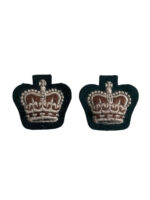 Canadian Army Majors Rank Forestry Corps Dark Green Insignia Pair