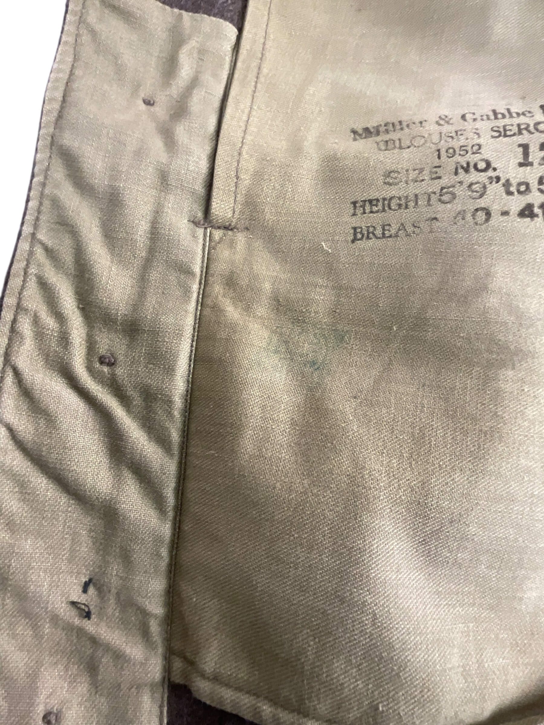 Canadian Army Korean War Signals Officers Battledress Jacket and Pants Canadian Army Korean War Signals Officers Battledress Jacket and Pants