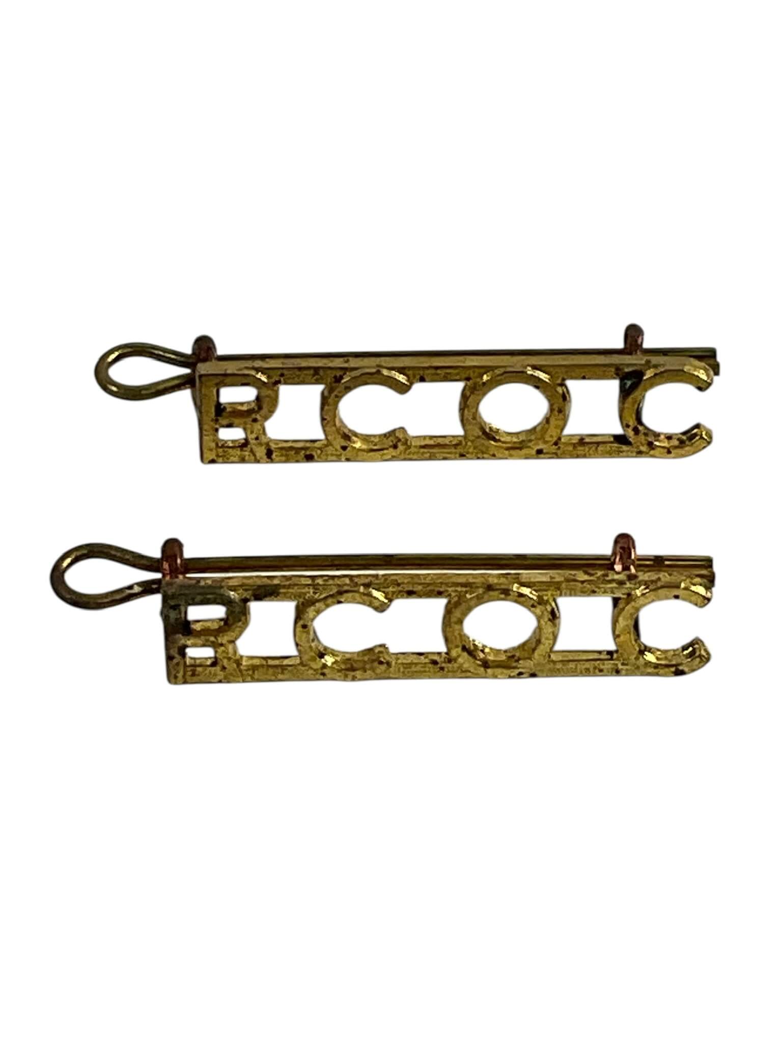 Royal Canadian Ordnance Corps Shoulder Titles Insignia Pair Royal Canadian Ordnance Corps Shoulder Titles Insignia Pair