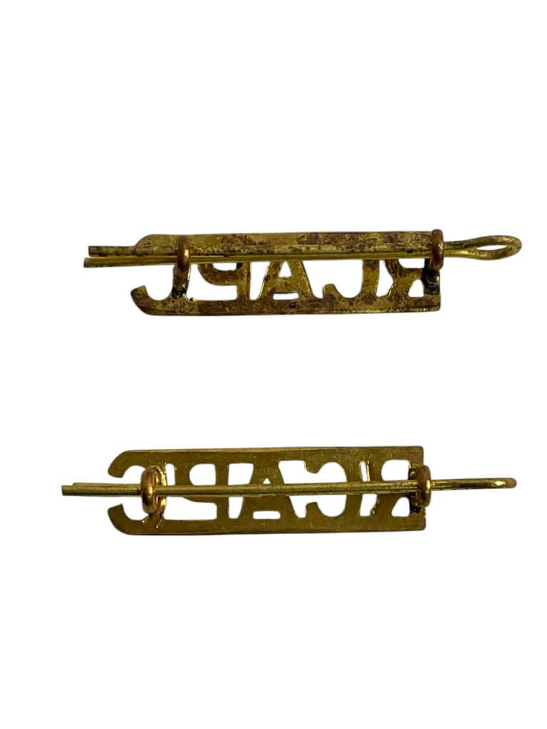 Royal Canadian Army Pay Corps Shoulder Titles Insignia Pair Royal Canadian Army Pay Corps Shoulder Titles Insignia Pair